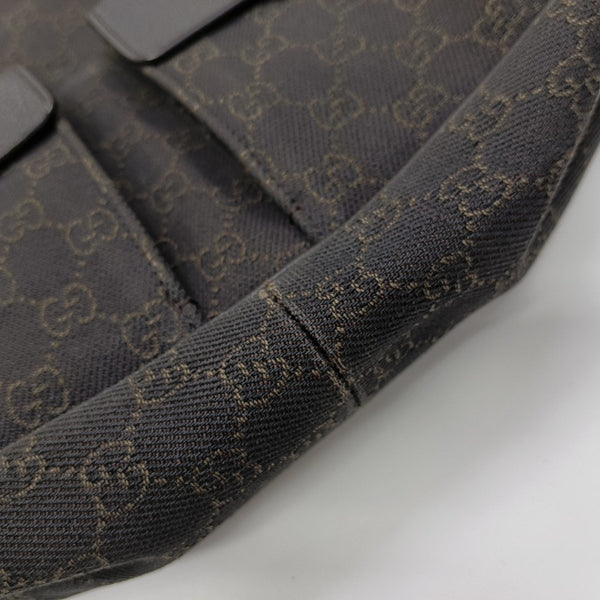 Monogram Canvas Top Handle Bag Brown