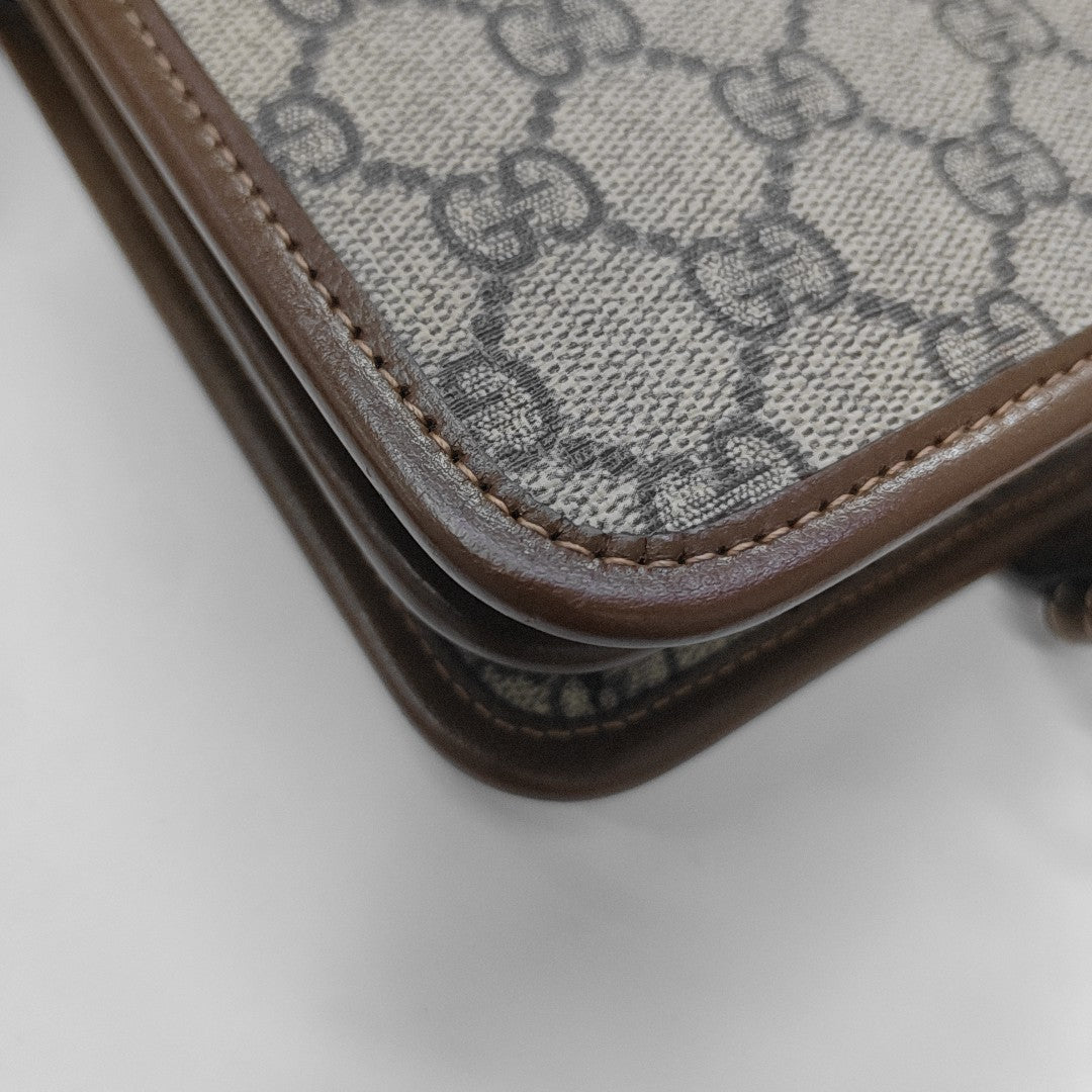 Retro Mini Monogram Coated Canvas Beige
