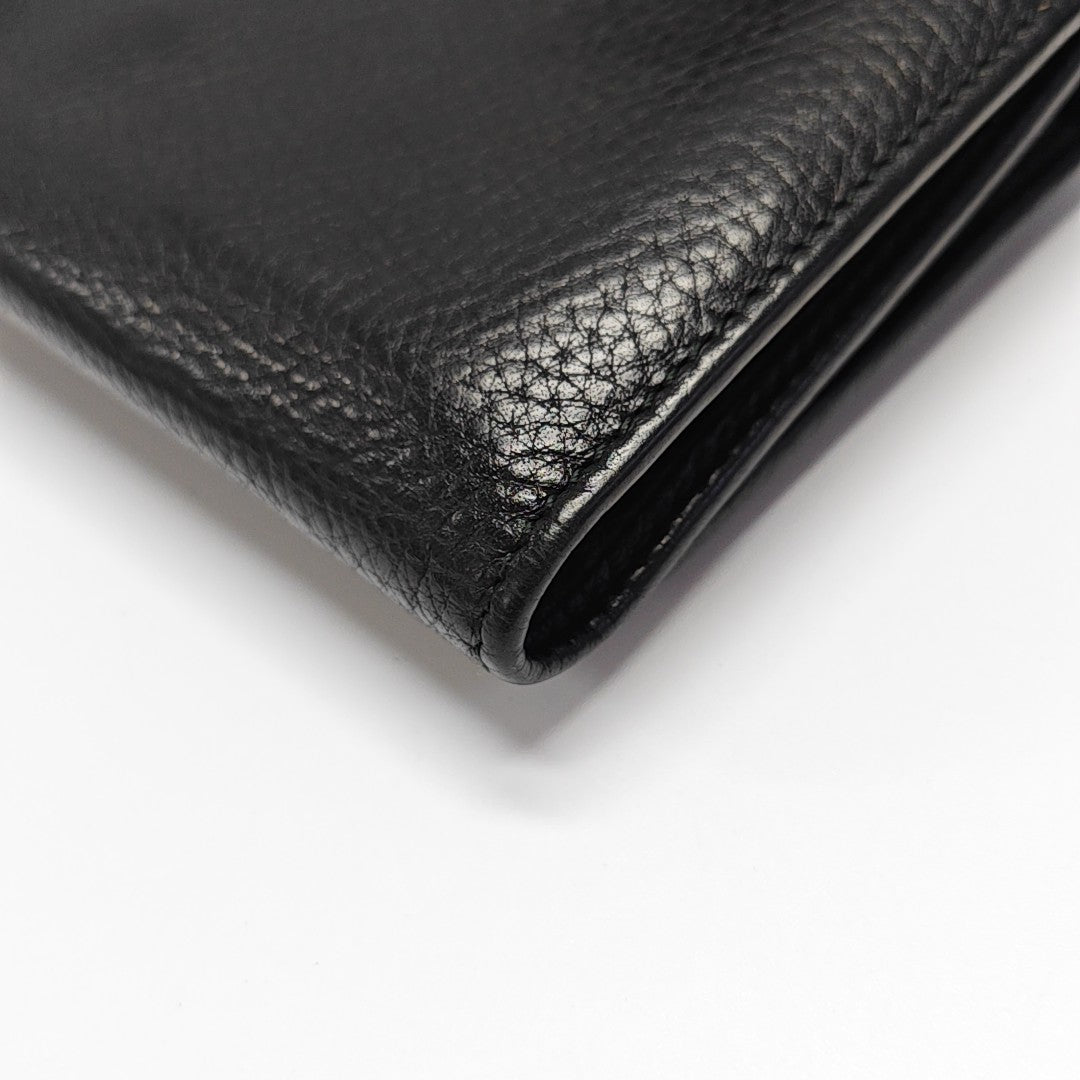 Soho Calfskin Black Wallet