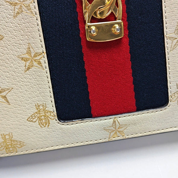 Authenticated pre-owned  Sylvie Mini Calfskin White - Shoulder Bag at Looply