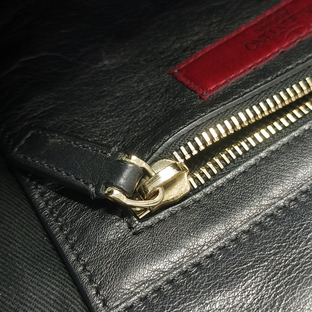 Calfskin Shoulder Bag Black