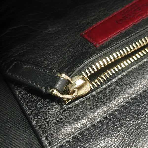 Calfskin Shoulder Bag Black