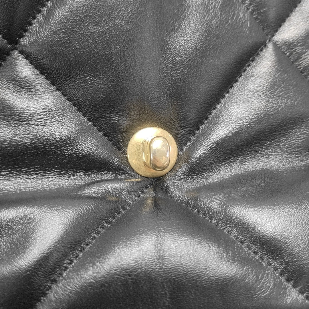 CHANEL 19 Small Quilted Lambskin Black