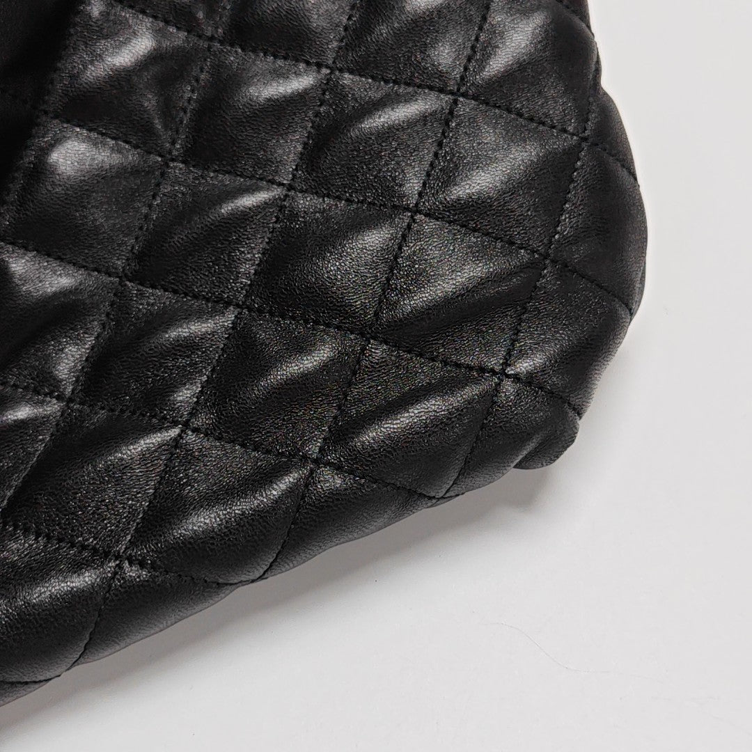 ICARE Extra Large Quilted Lambskin Black