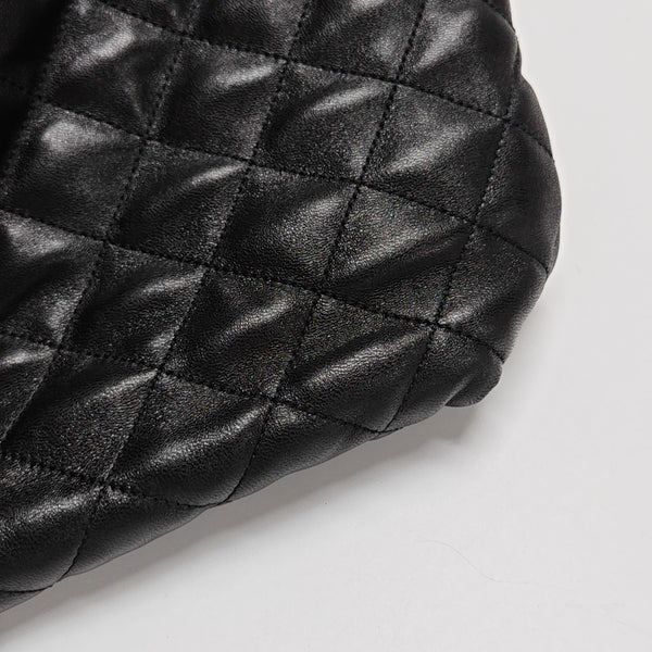ICARE Extra Large Quilted Lambskin Black