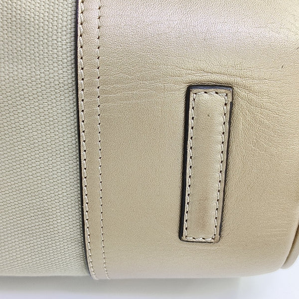 Canvas Top Handle Bag Beige