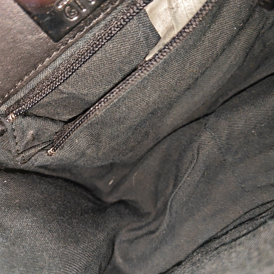 Calfskin Top Handle Bag Black