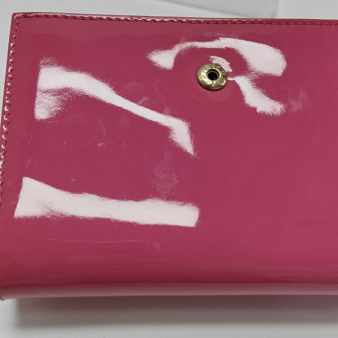 Patent Leather Wallet Pink