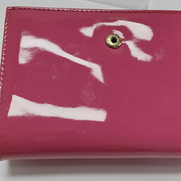 Patent Leather Wallet Pink