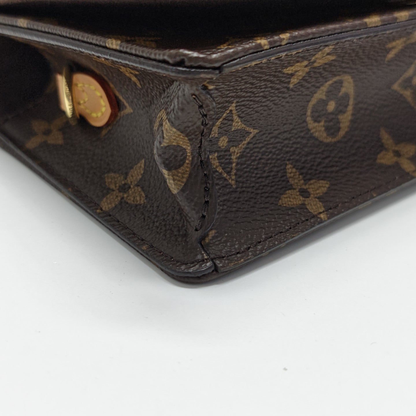 Lily Monogram Coated Canvas Brown