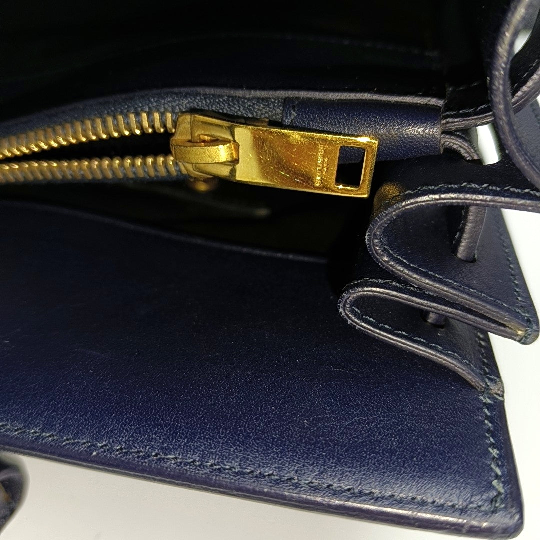 SAC DE JOUR Small Calfskin Blue