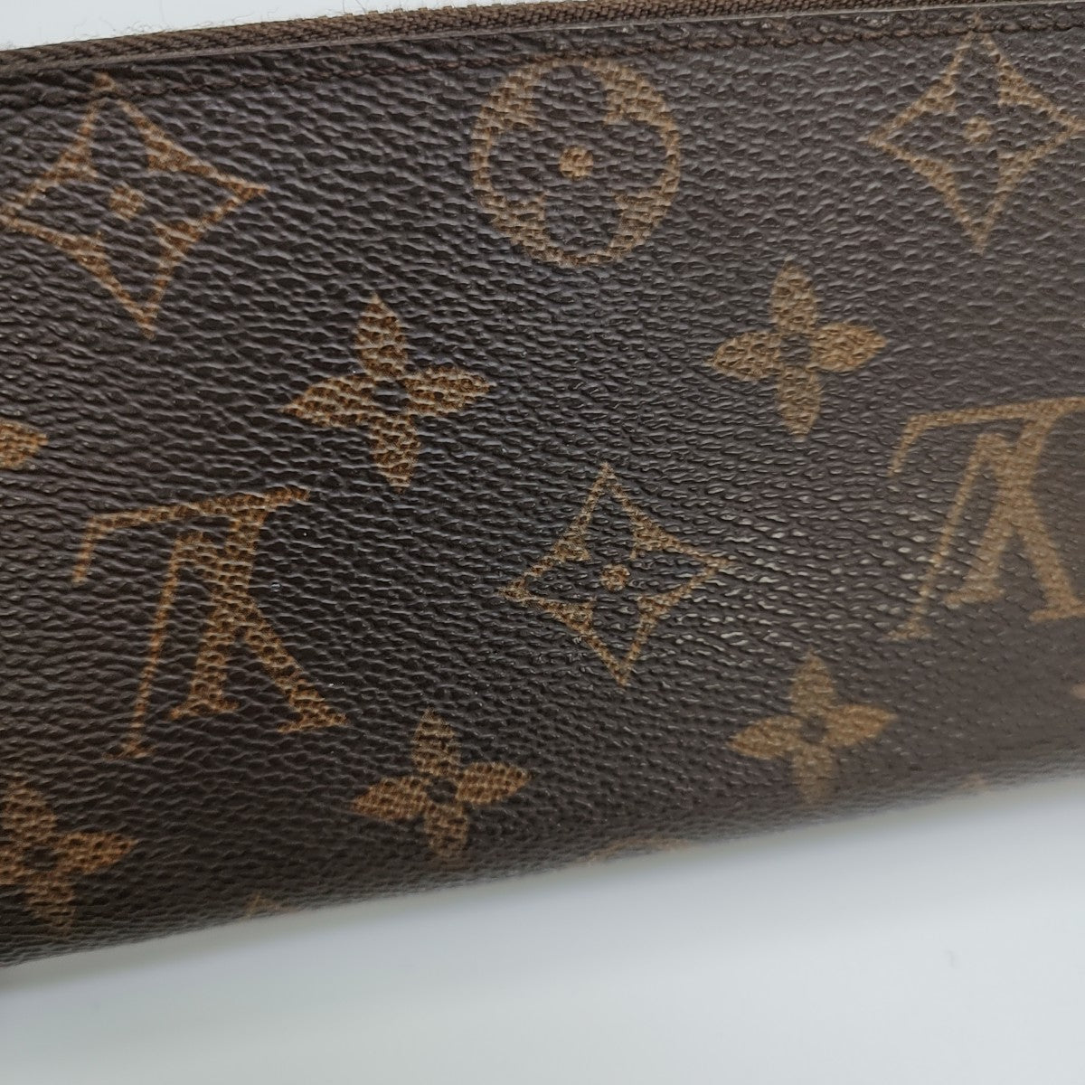 CLÉMENCE Monogram Coated Canvas Brown Wallet