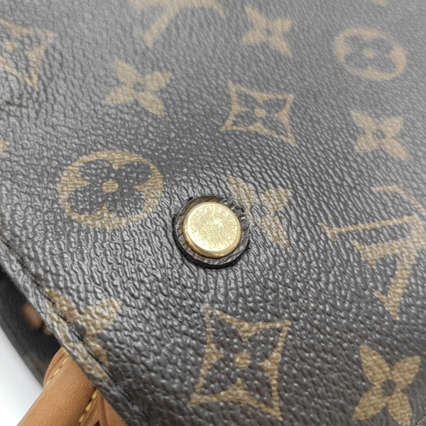 MONTAIGNE BB Monogram Coated Canvas Brown