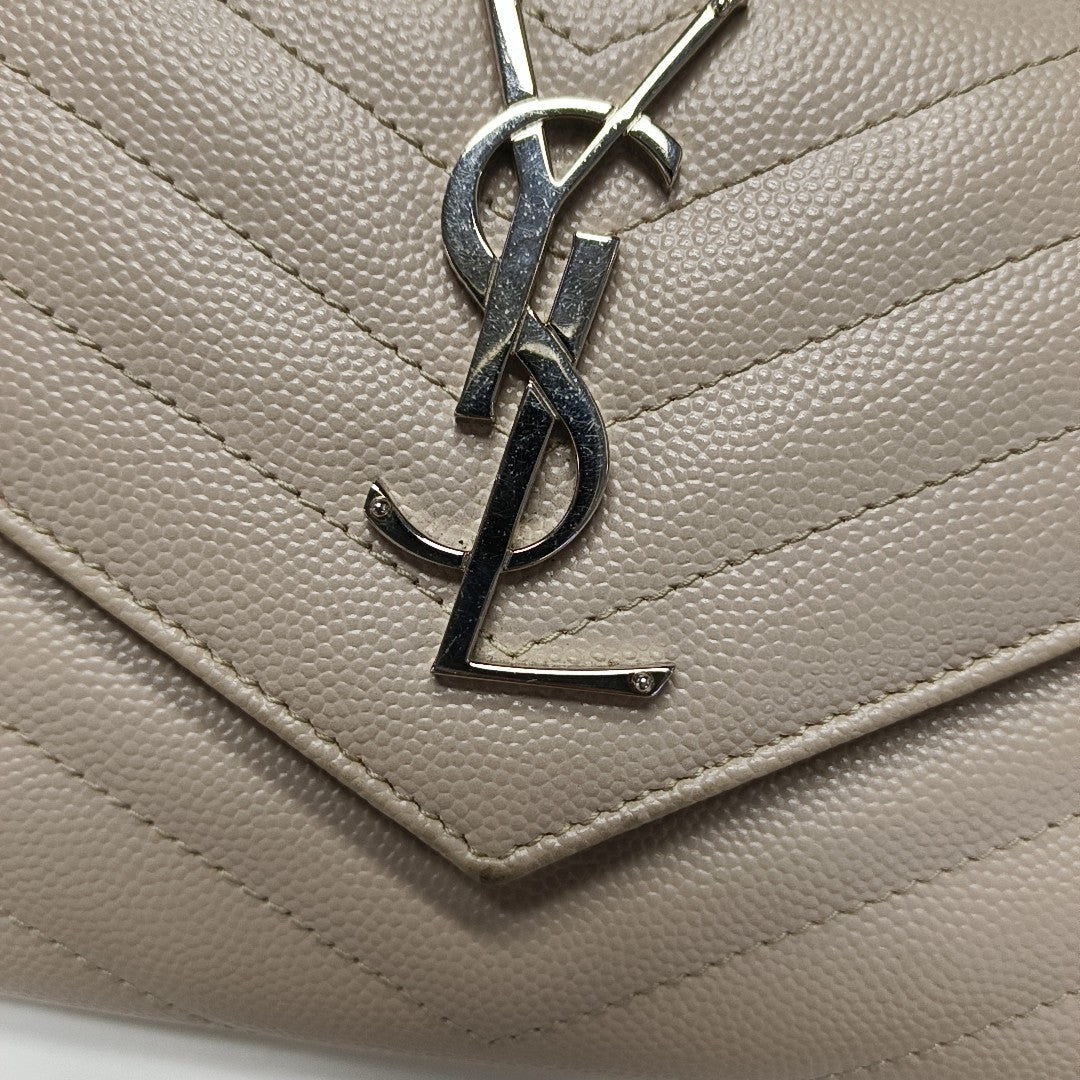 MONOGRAM Chevron Calfskin Pink