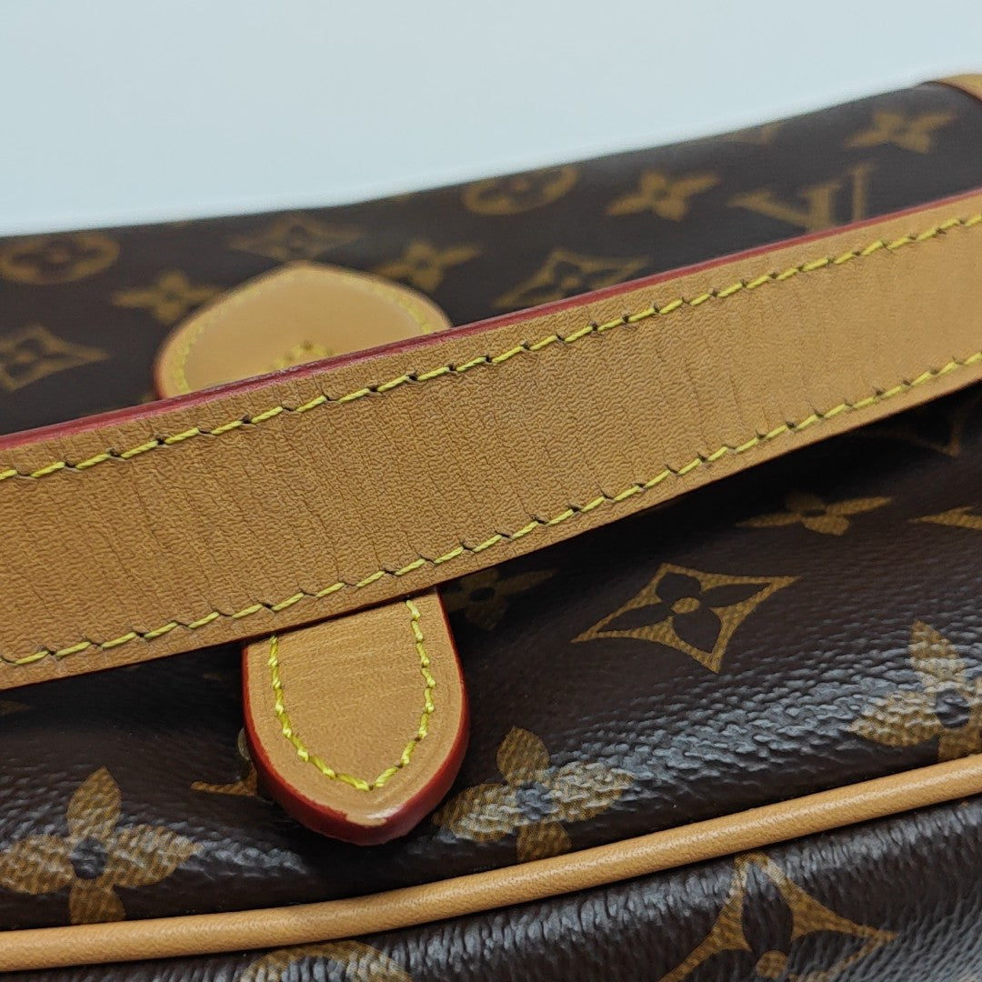 DIANE Monogram Coated Canvas Brown
