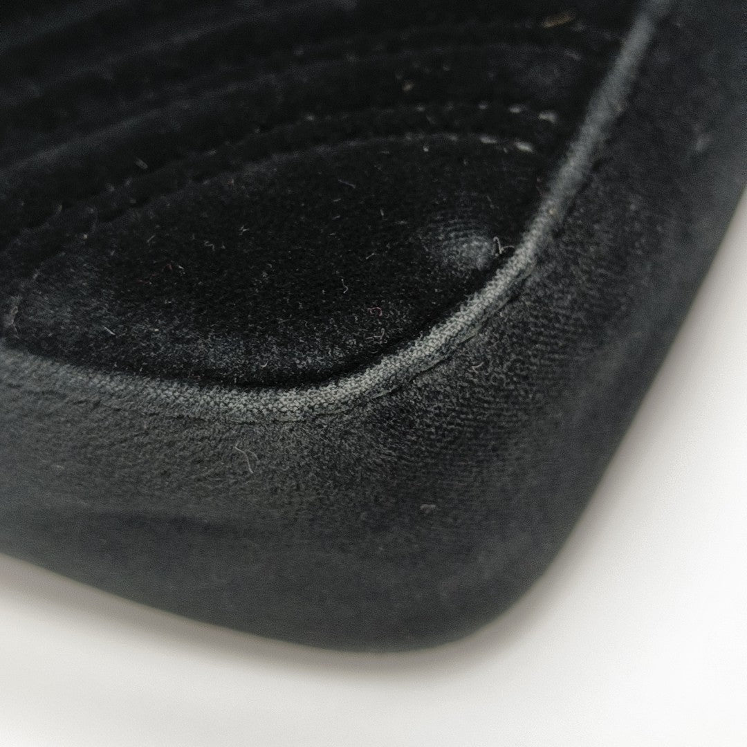 GG Marmont Small Quilted Velvet Black