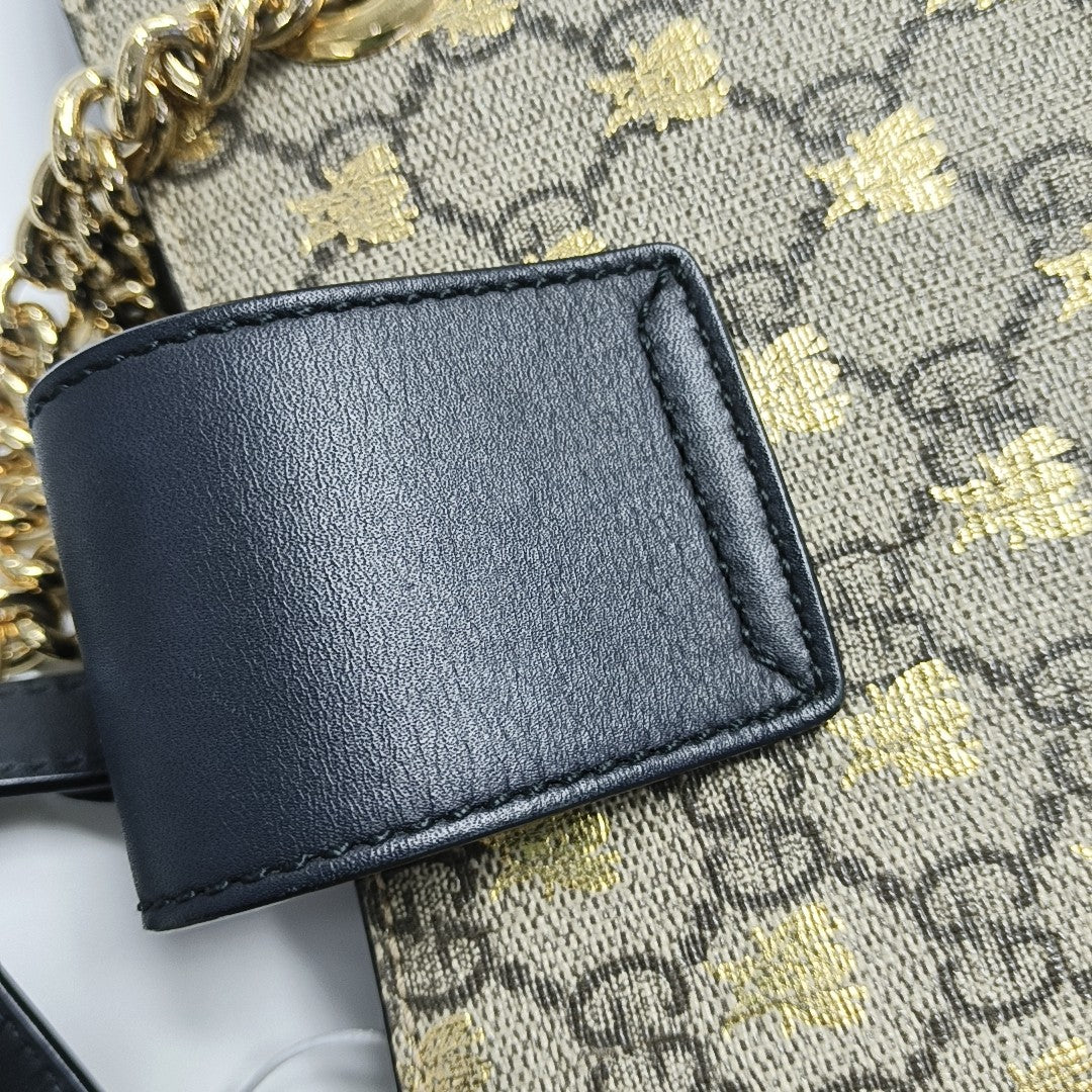 Padlock Small Monogram Coated Canvas Beige