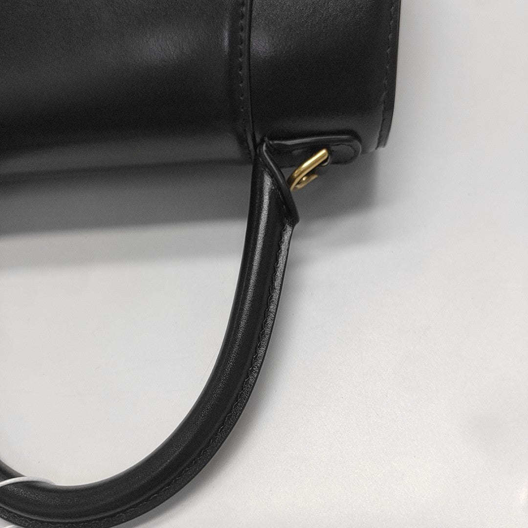 Hourglass S Calfskin Black