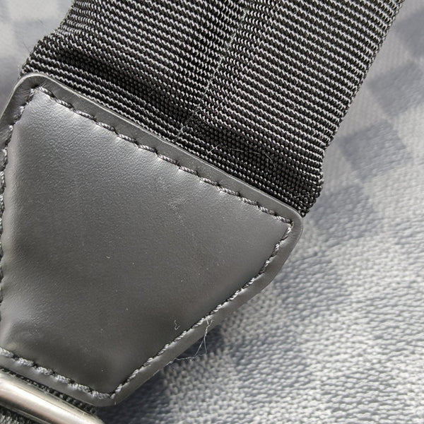 JOSH Damier Graphite Coated Canvas Gray