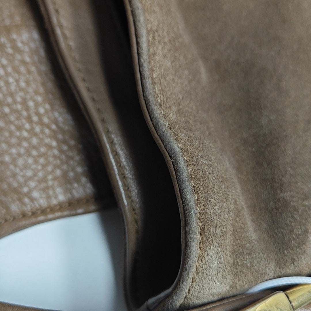 Suede Shoulder Bag Brown