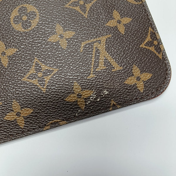 NEVERFULL MM Monogram Coated Canvas Brown