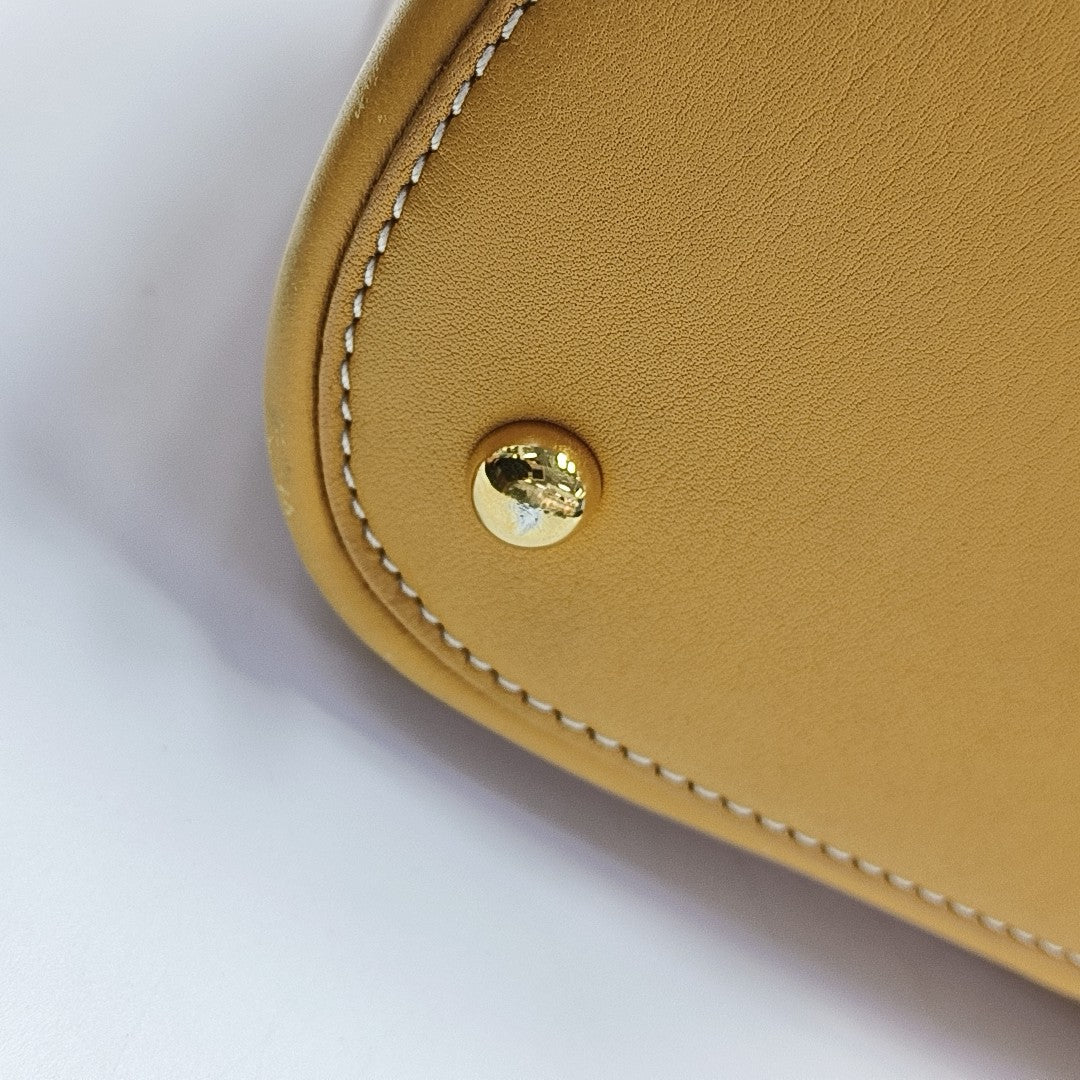 Calfskin Shoulder Bag Yellow