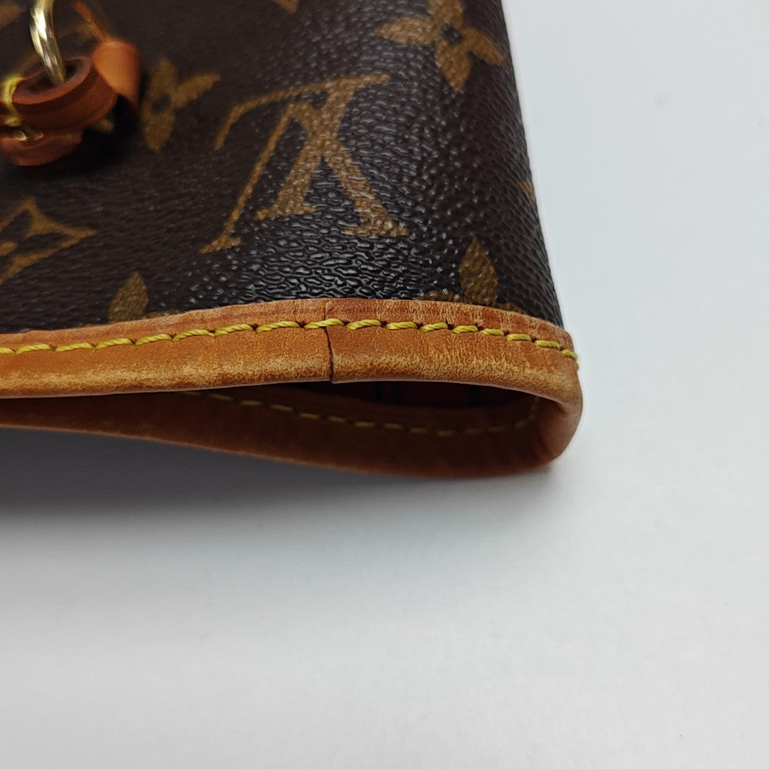 NEVERFULL MM Monogram Coated Canvas Brown