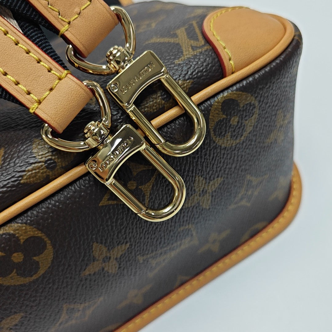 DIANE Monogram Coated Canvas Brown