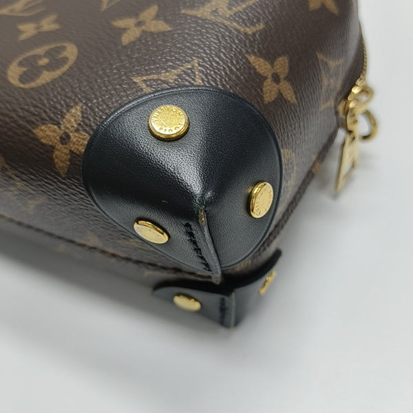 PETITE MALLE Monogram Coated Canvas Brown