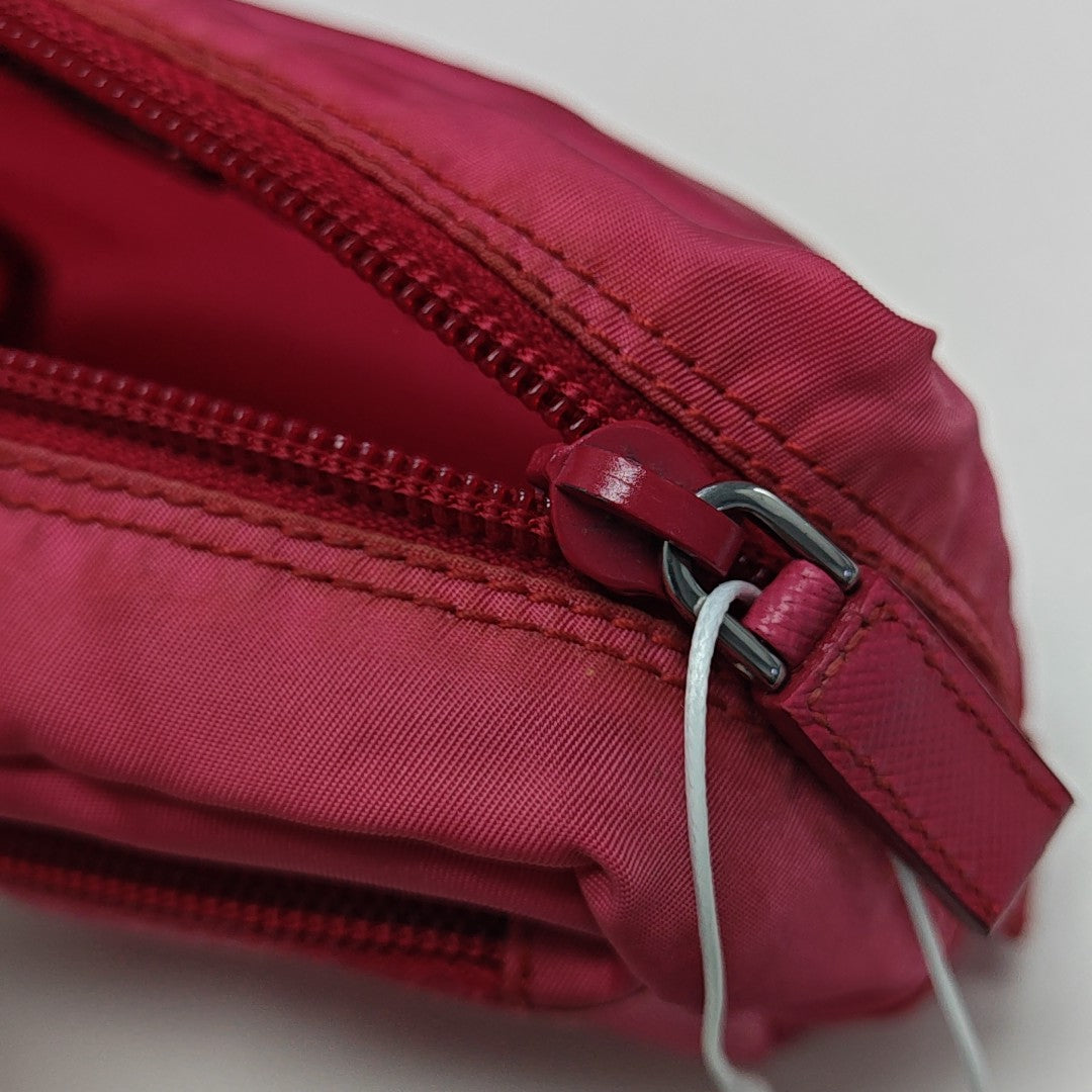 Fabric Clutch Red