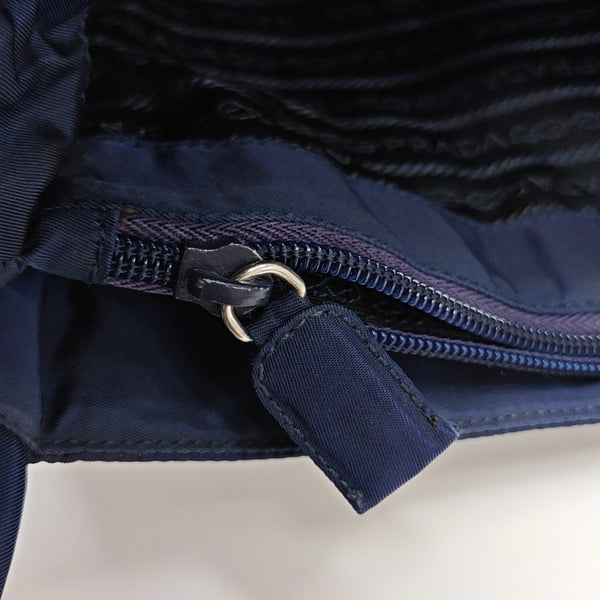 Nylon Tote Bag Blue