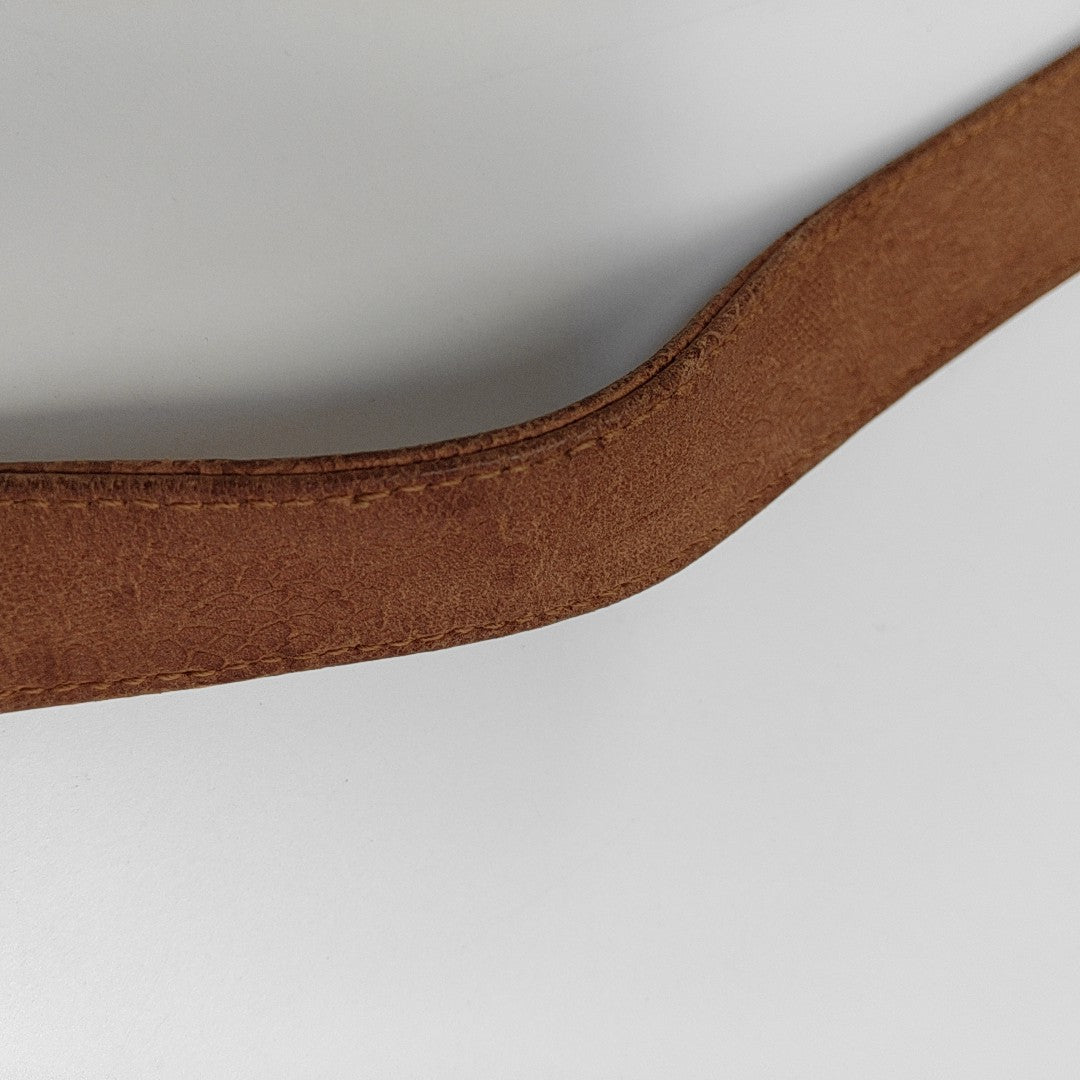 Calfskin Shoulder Bag Brown