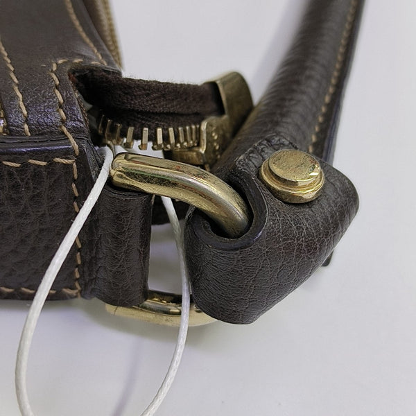 Monogram Coated Canvas Shoulder Bag Brown