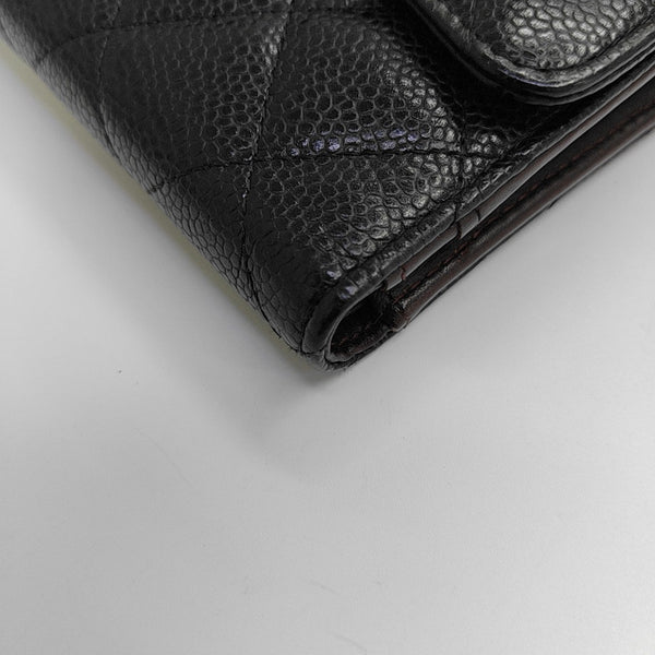 CLASSIC FLAP Mini Quilted Grained Calfskin Black