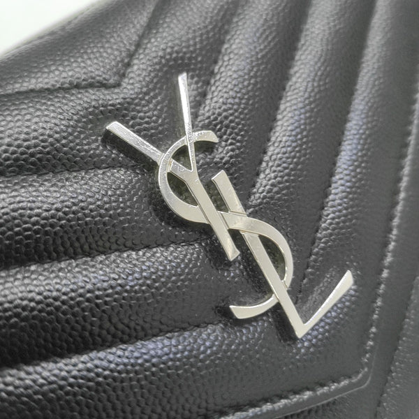 MONOGRAM Chevron Calfskin Black
