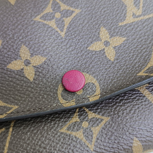 EMILIE Monogram Coated Canvas Brown Wallet