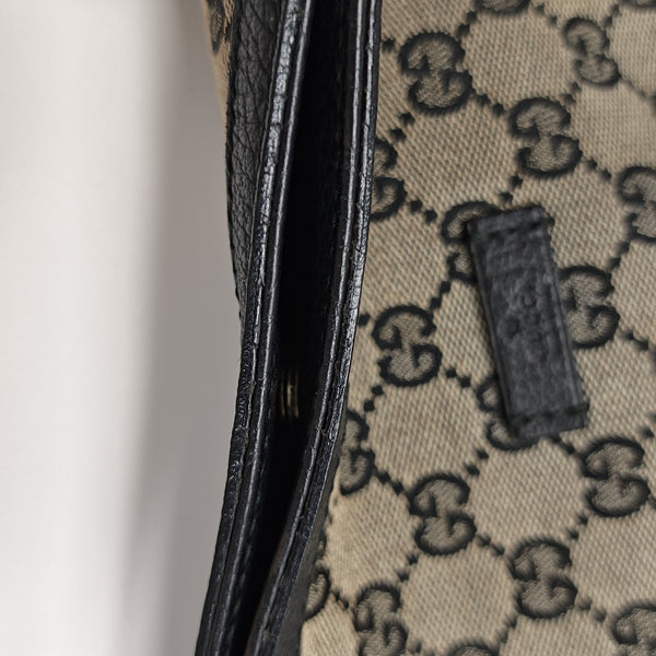 Monogram Coated Canvas Tote Bag Beige