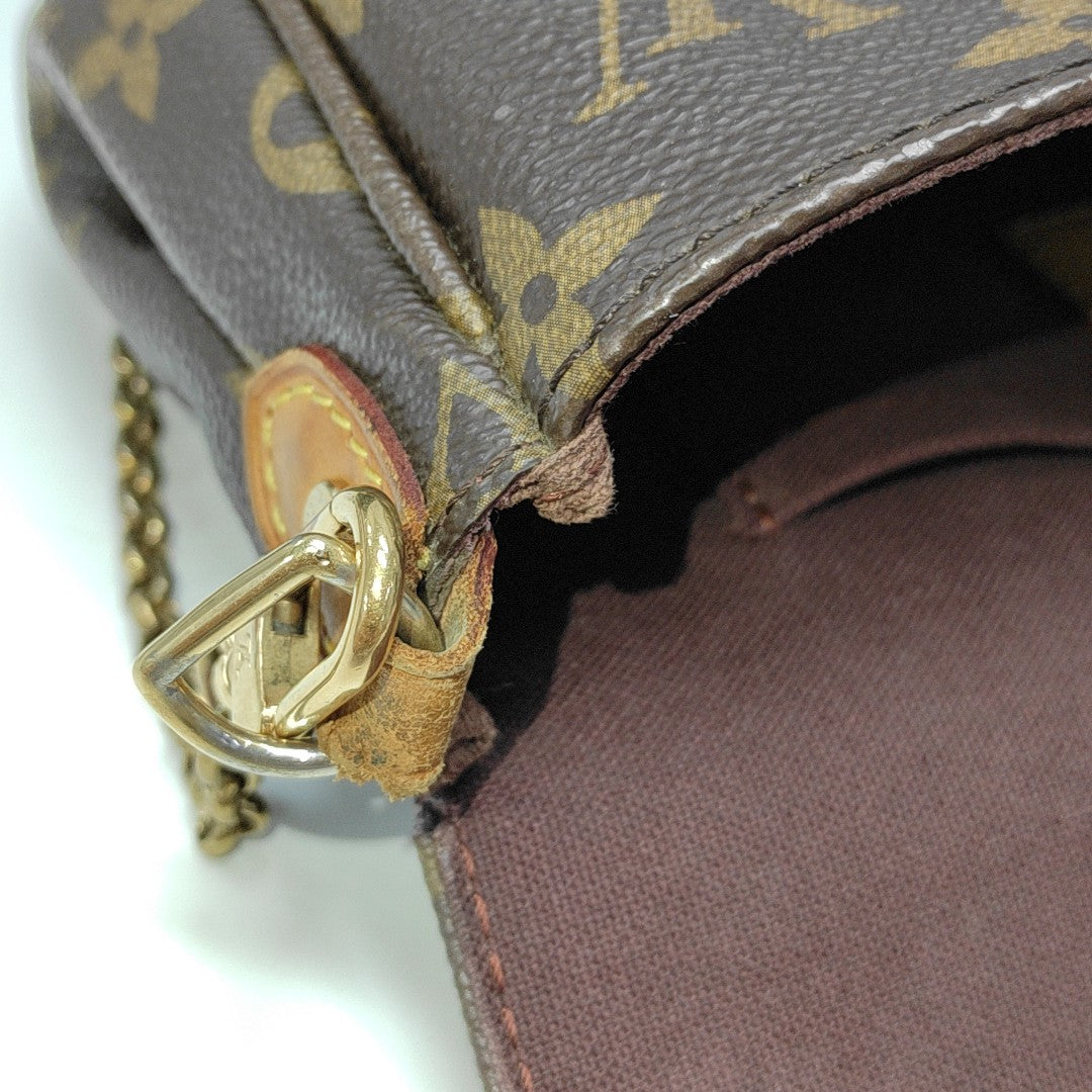 FAVORITE PM Monogram Coated Canvas Brown