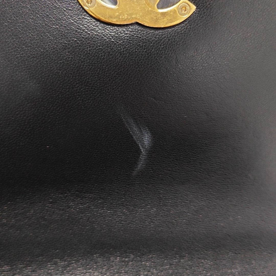 Quilted Lambskin Shoulder Bag Black