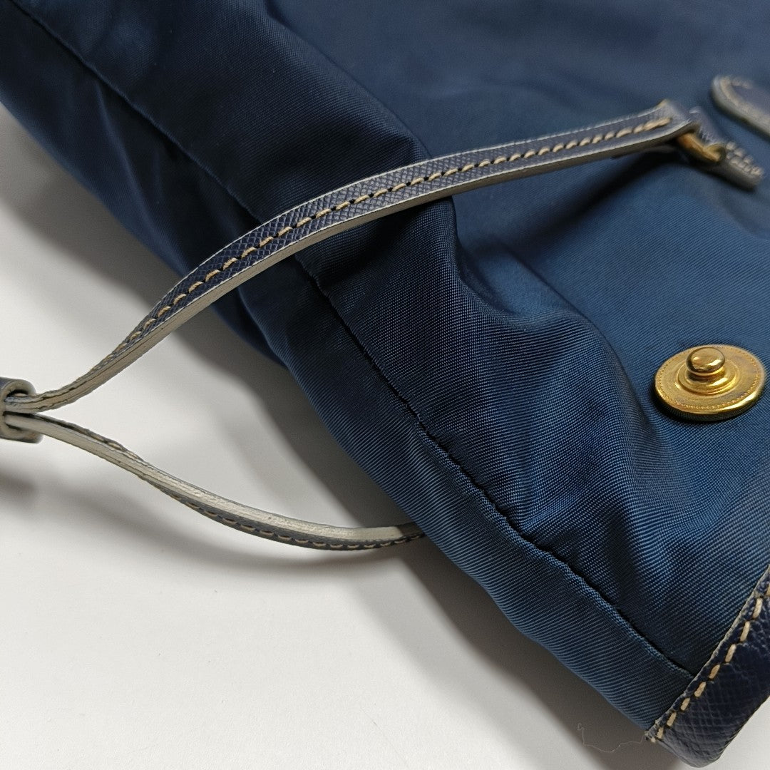 Vitello Phenix Tote Nylon Blue