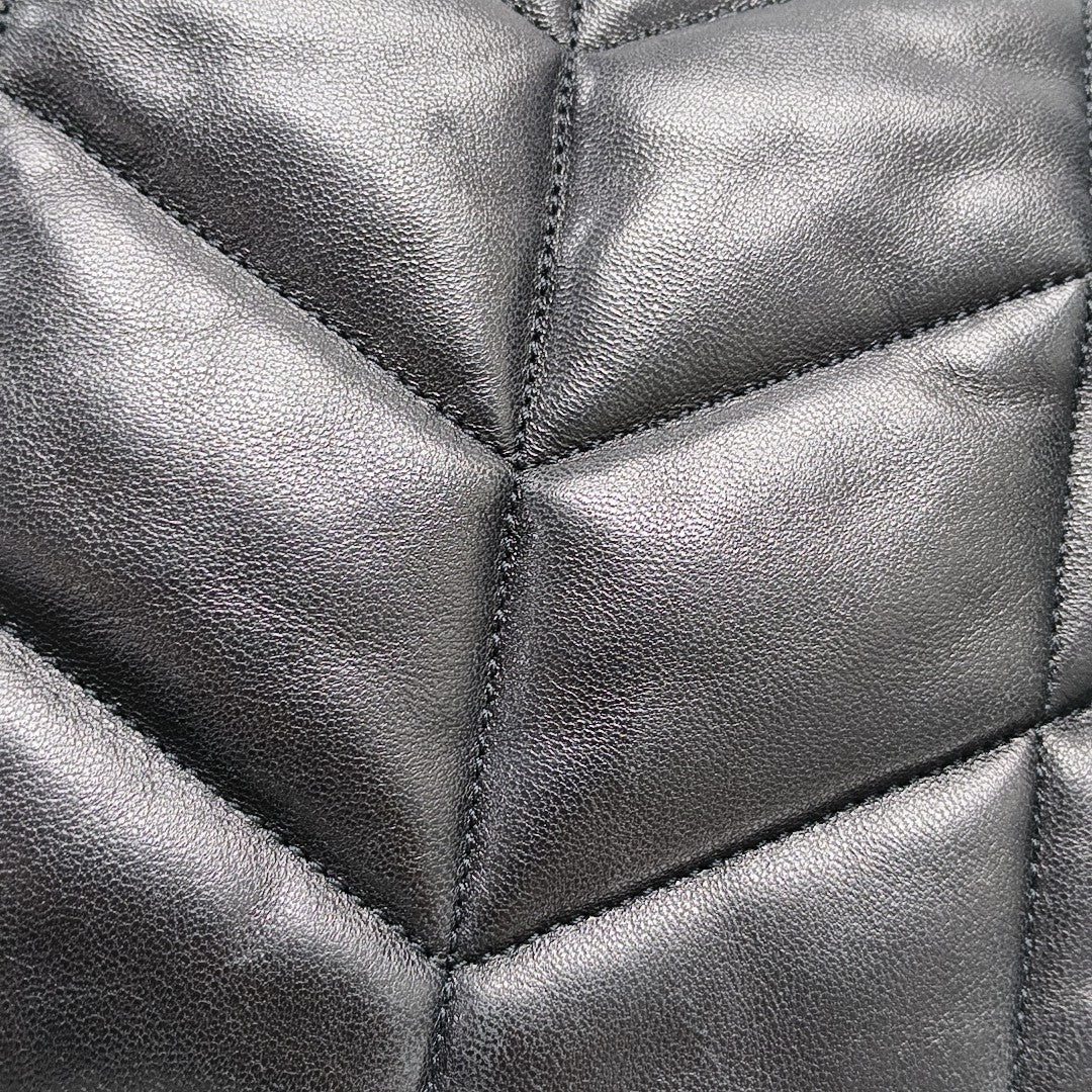 PUFFER Small Quilted Lambskin Black