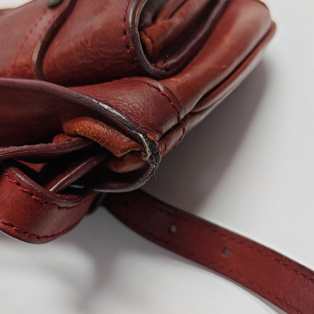 Calfskin Top Handle Bag Brown