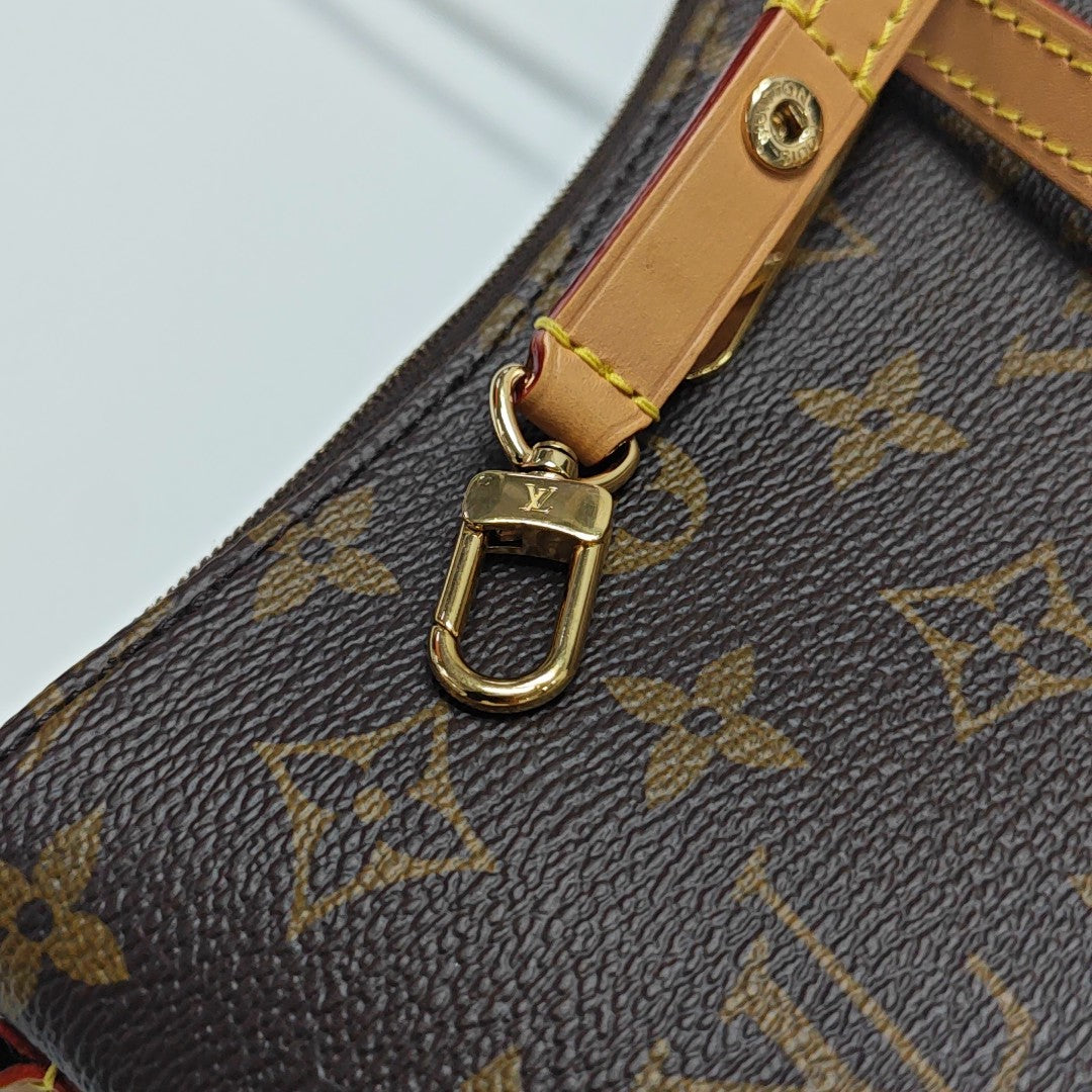 LIV POCHETTE Monogram Coated Canvas Brown