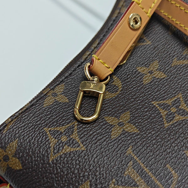 LIV POCHETTE Monogram Coated Canvas Brown