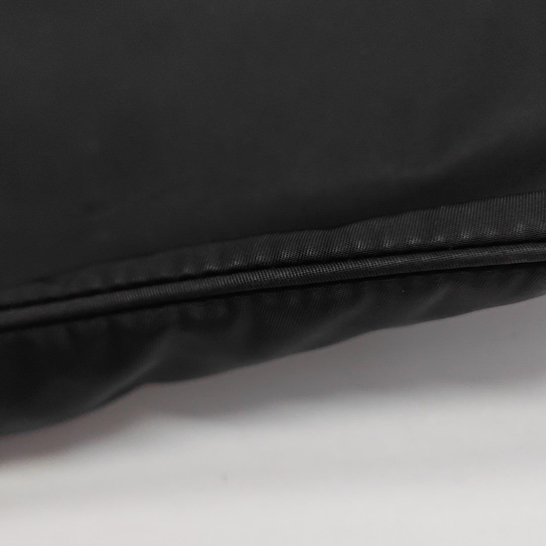 Nylon Top Handle Bag Black