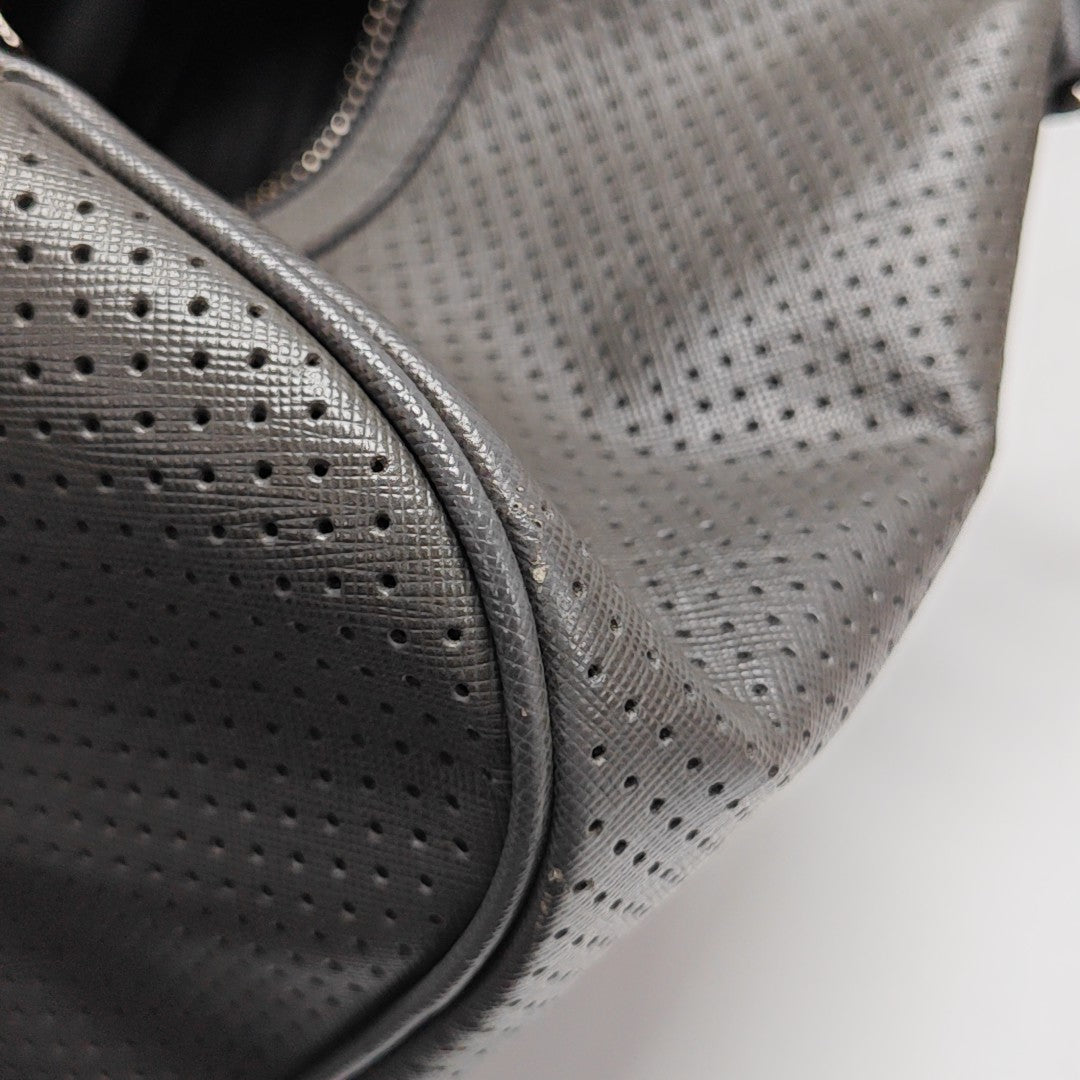 Calfskin Shoulder Bag Gray