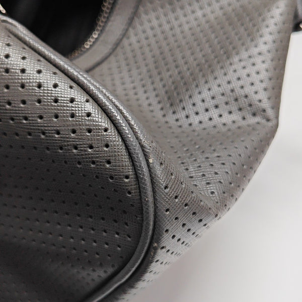 Calfskin Shoulder Bag Gray