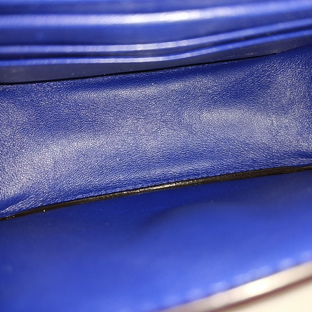Calfskin Shoulder Bag Blue