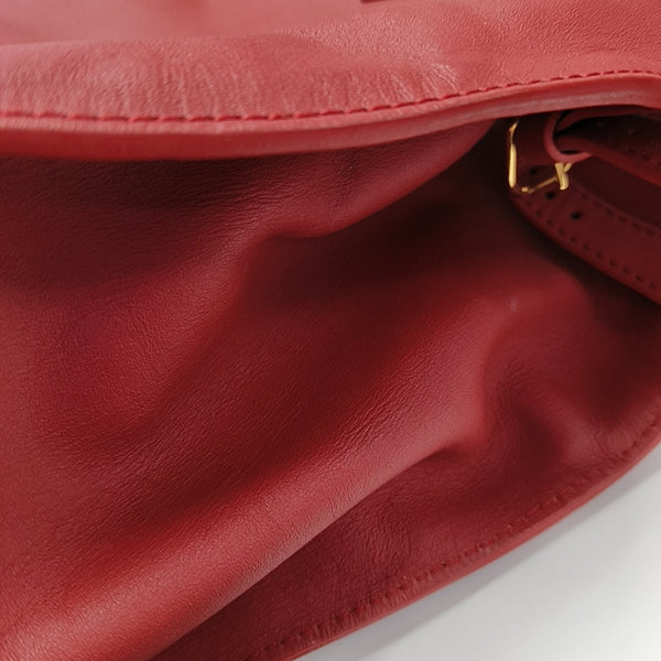 Padlock Work Calfskin Red