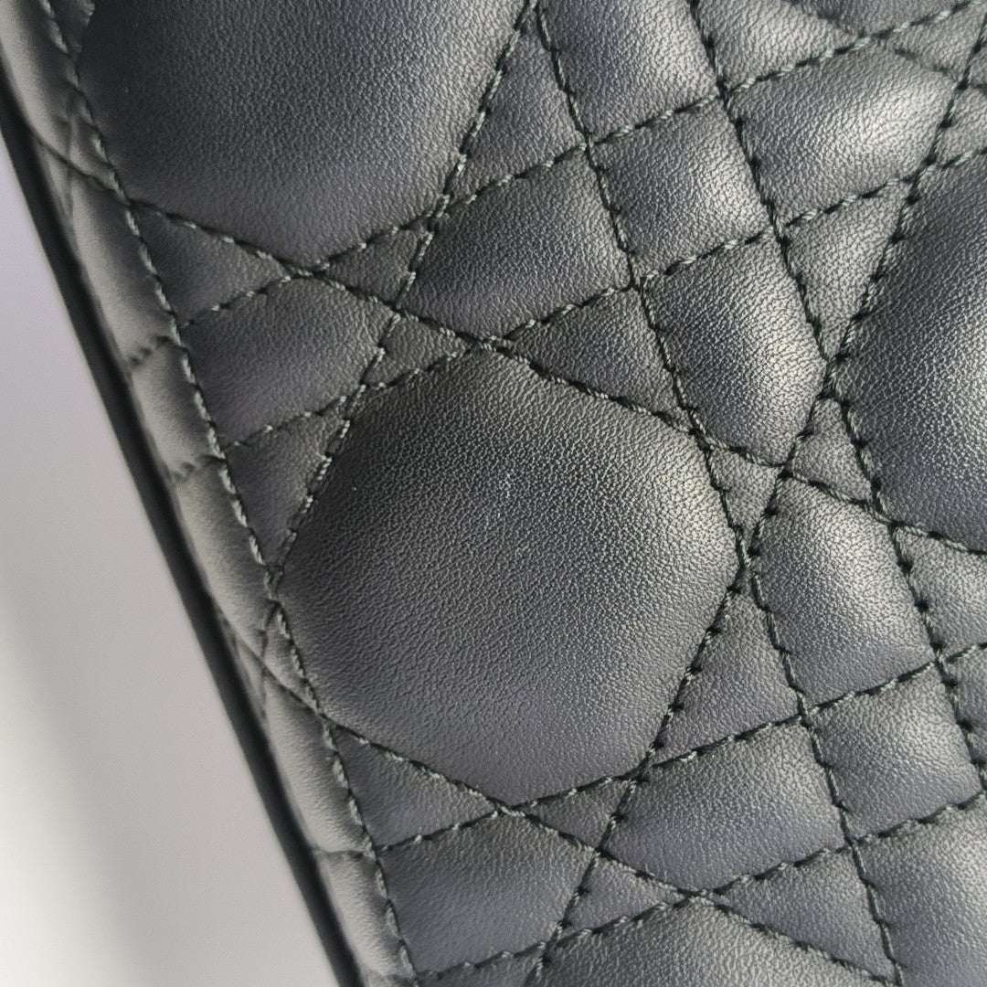 Lady Dior Small Cannage Calfskin Black
